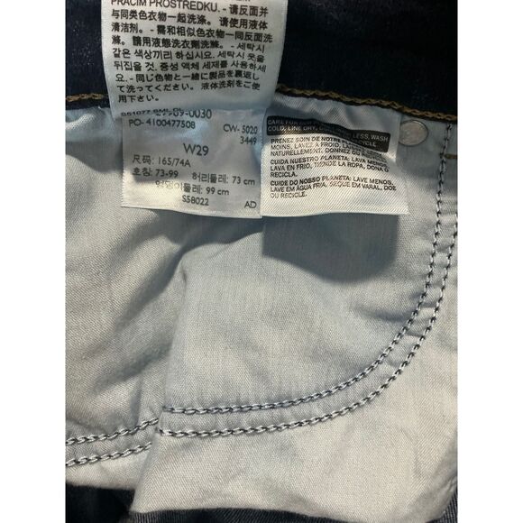 Levi Strauss & Co men's Dark Wash Denim Bermuda Shorts Size 29 - Picture 7 of 8